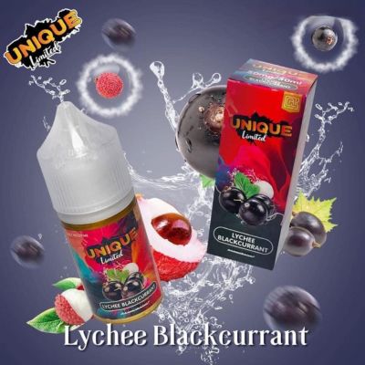 Unique Limited Lychee Blackcurrant – Vải Lý Chua Đen – Salt nic 30ml