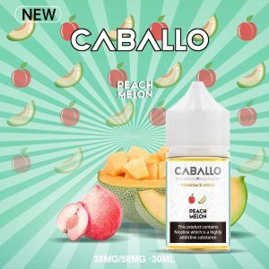 Juice Saltnic Caballo Peach Melon – Tinh dầu Đào Dưa lưới 