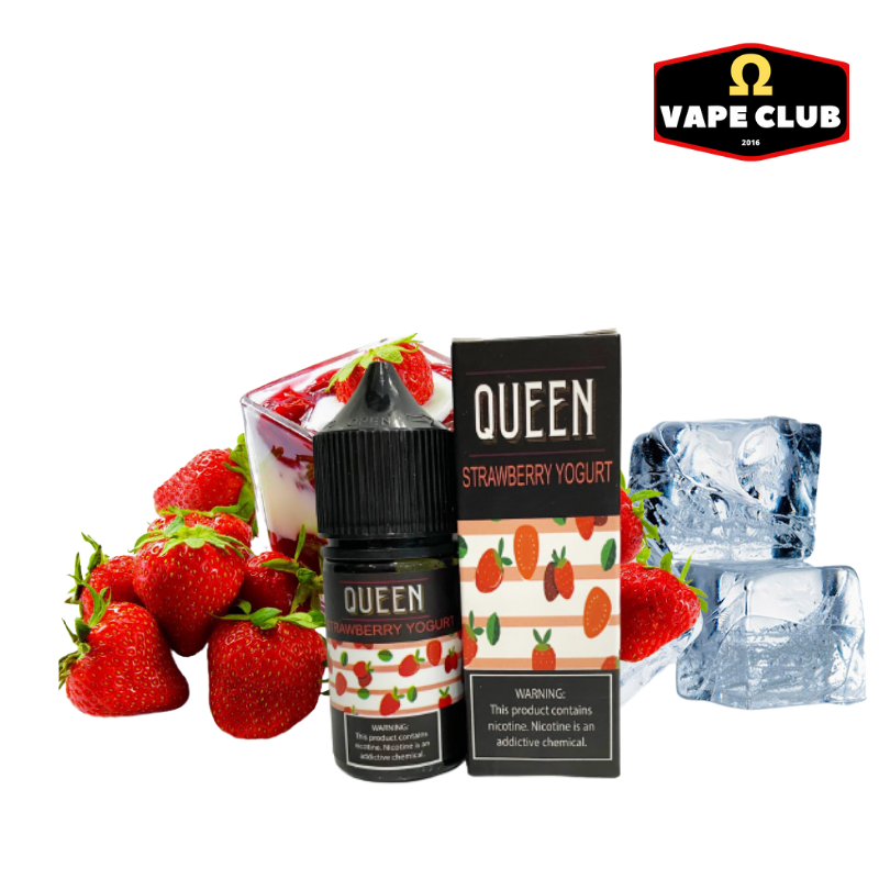 Queen V2 Salt Strawberry Yogurt 30ml 35mg